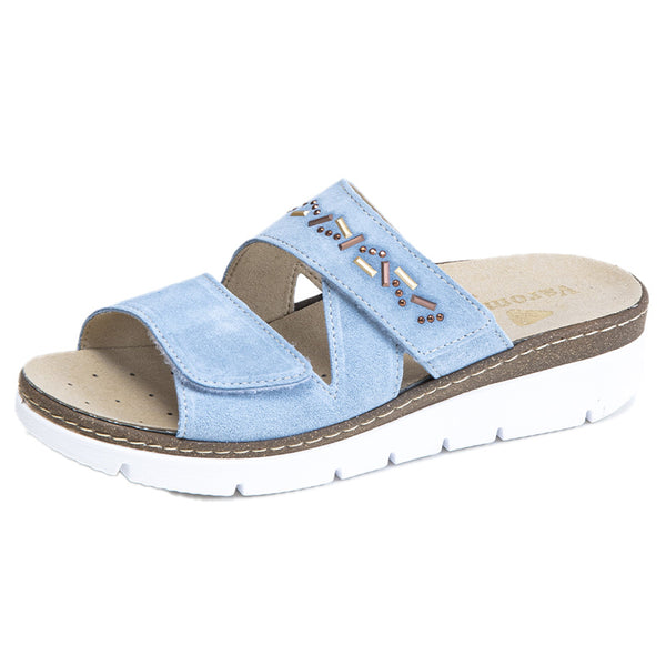 Mule Femme Carolina Bleu Mule Femme Carolina Bleu