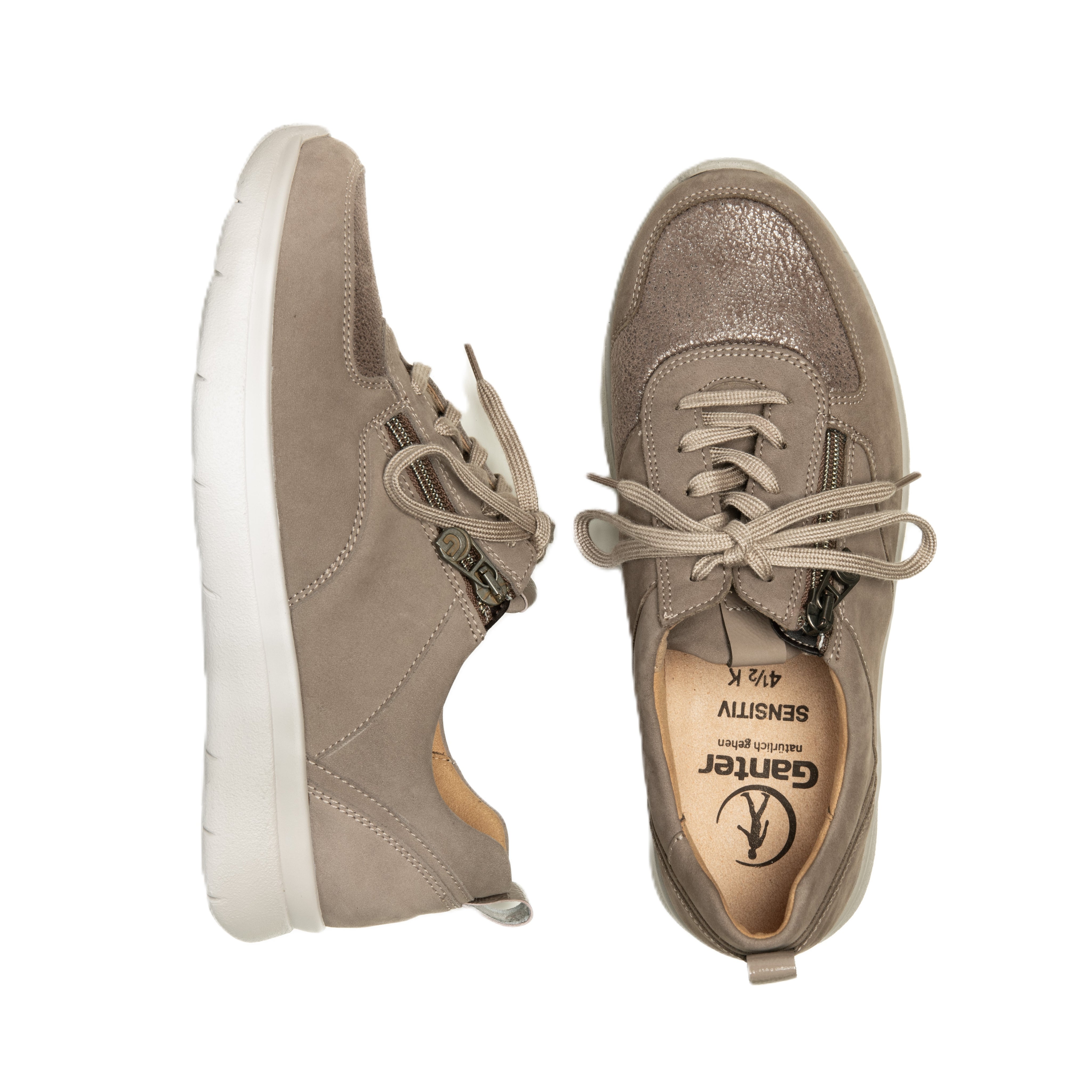 Chaussure à lacets Femme Kalys Taupe foncé