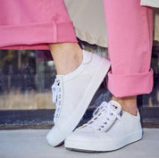 Chaussure à lacets Femme Margot Rouge