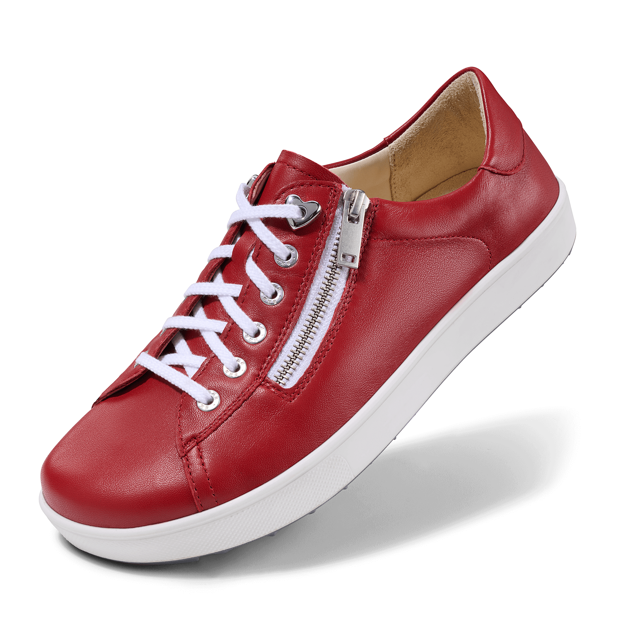 Chaussure à lacets Femme Margot Rouge