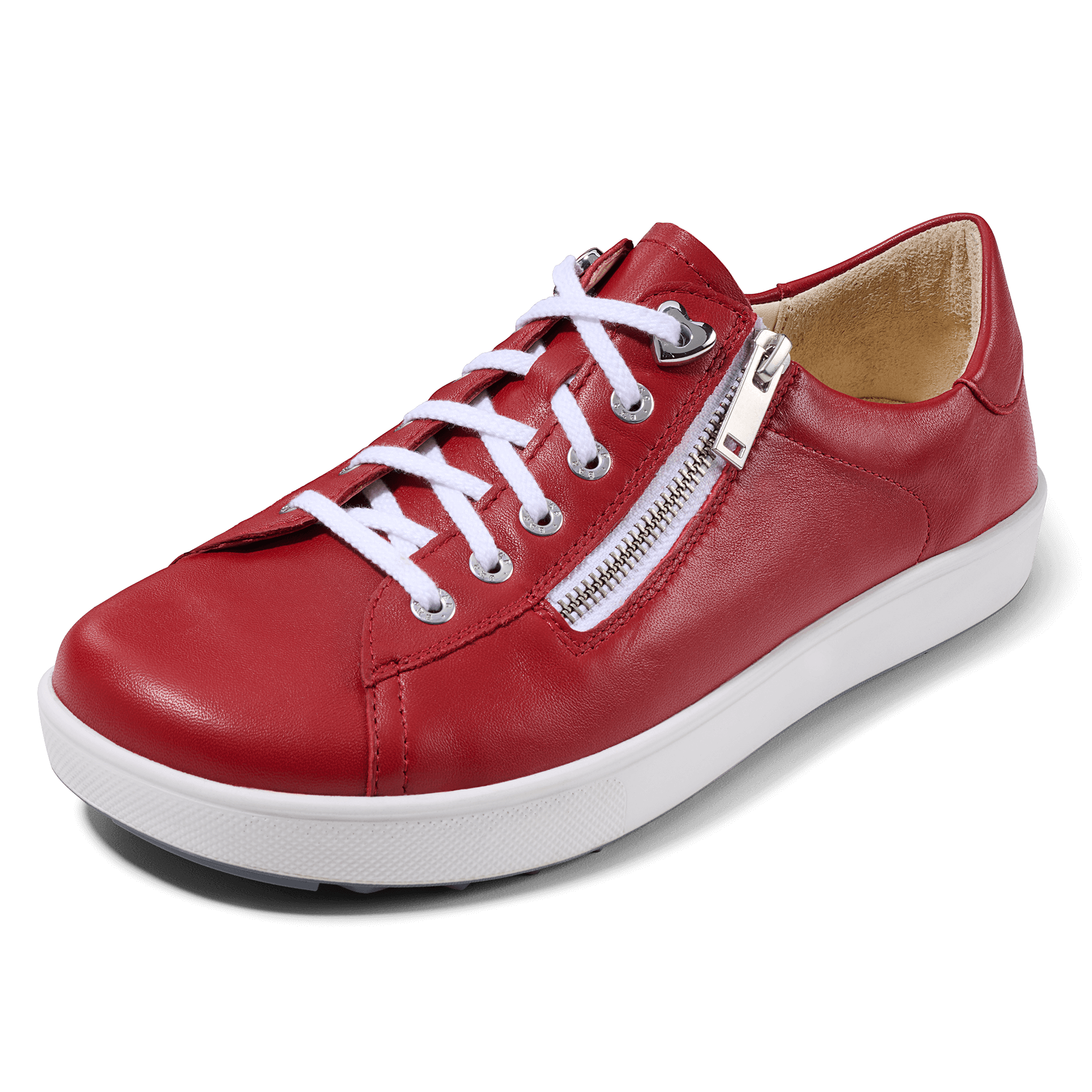 Chaussure à lacets Femme Margot Rouge