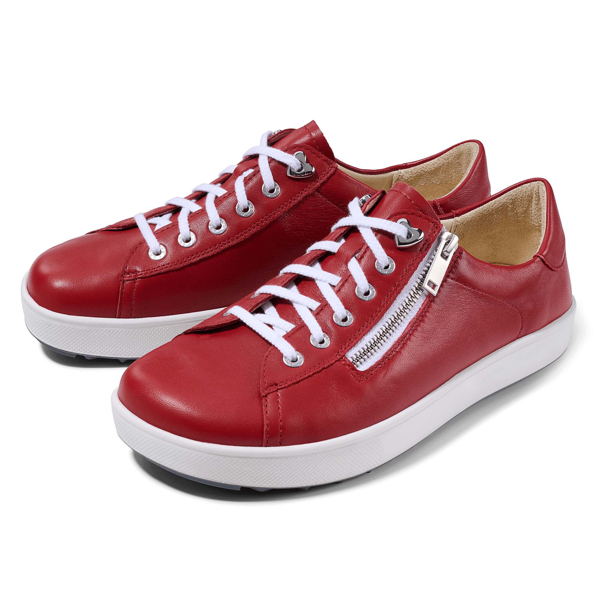 Chaussure à lacets Femme Margot Rouge