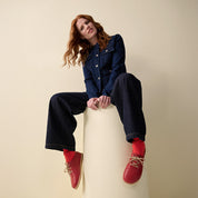 Chaussure à lacets Femme Carey Rouge