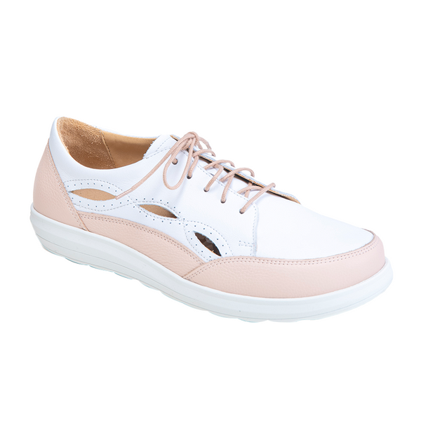 Chaussure à lacets Femme Reine Blanc-Rose Chaussure à lacets Femme Reine Blanc-Rose
