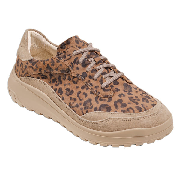 Chaussure à lacets Femme Quinn Leopard-Cognac Chaussure à lacets Femme Quinn Leopard-Cognac