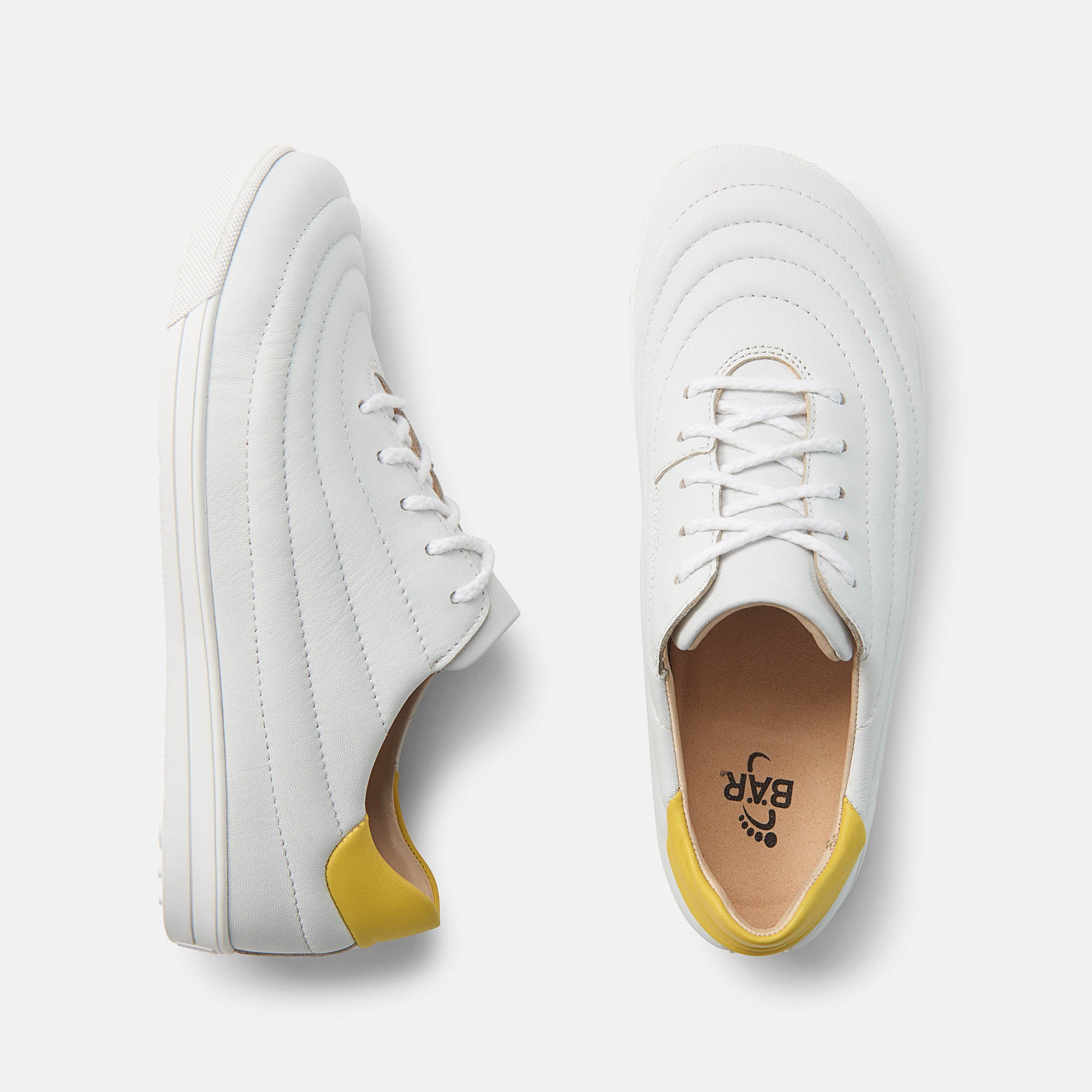 Basket Femme Harper Blanc-Citron