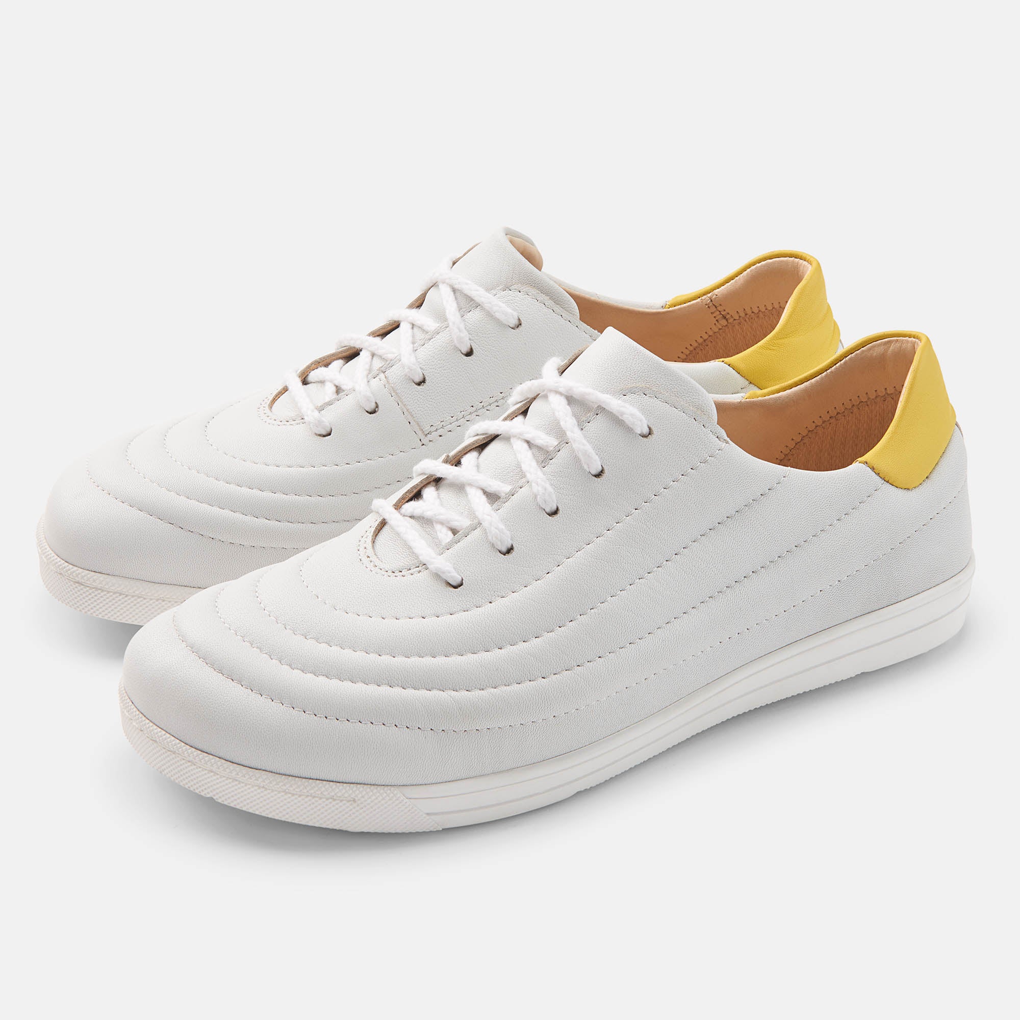 Basket Femme Harper Blanc-Citron