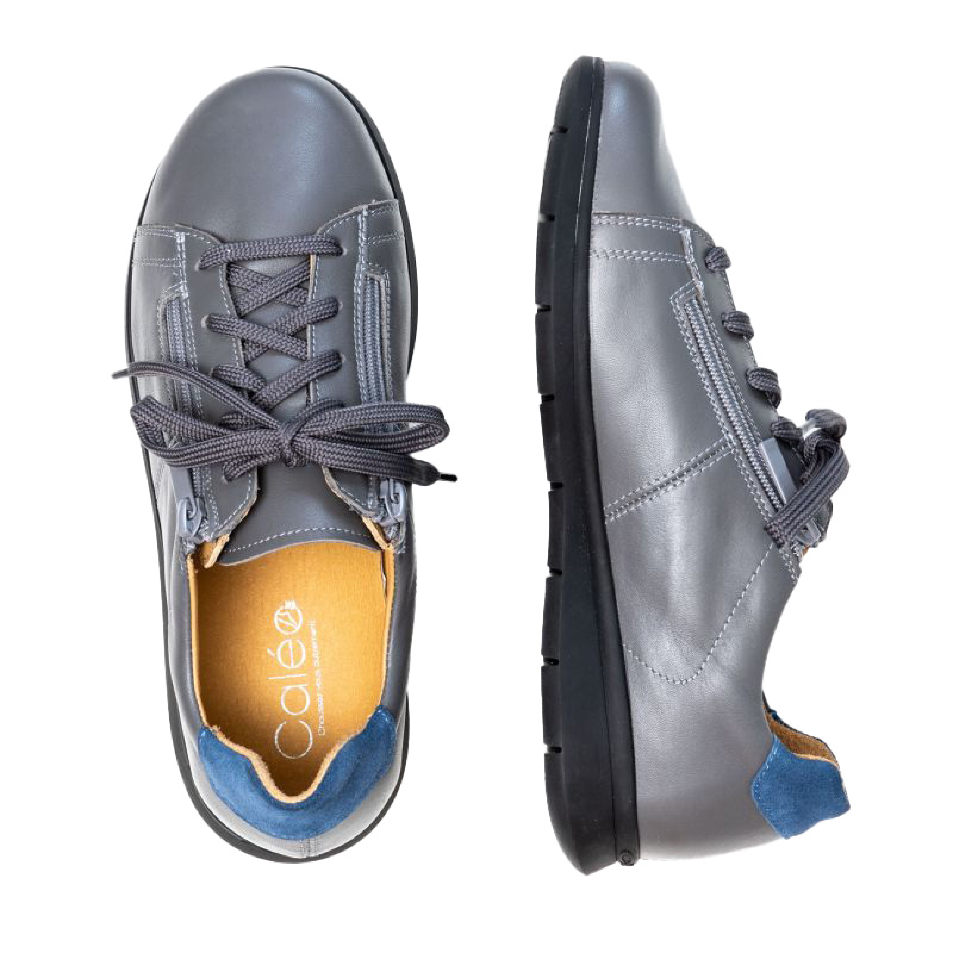 Basket Femme Molly Gris-Bleu