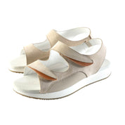 Sandale Femme Cali Beige-Orange