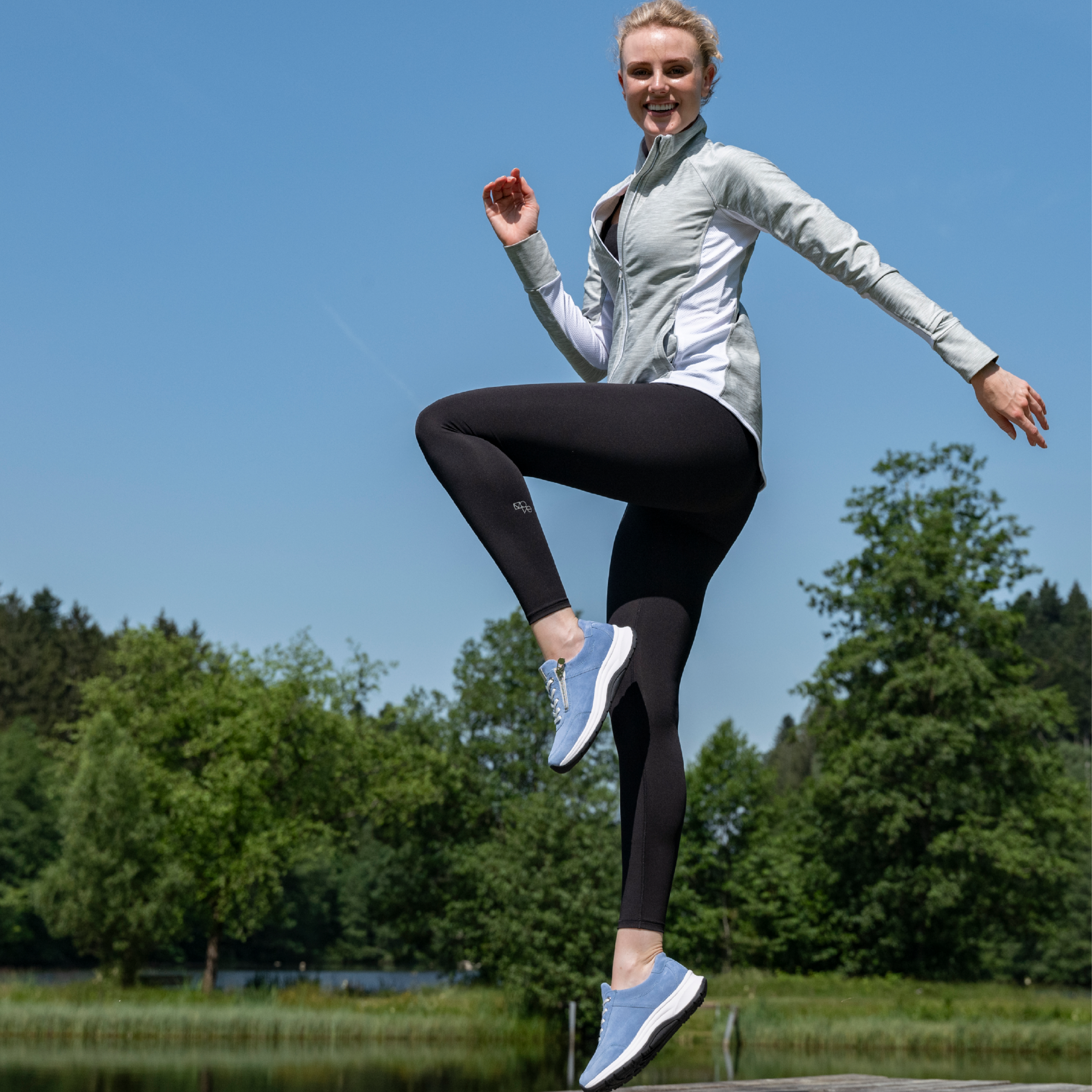 Chaussure à lacets Femme Fly gris