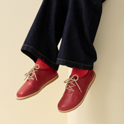 Chaussure à lacets Femme Carey Rouge