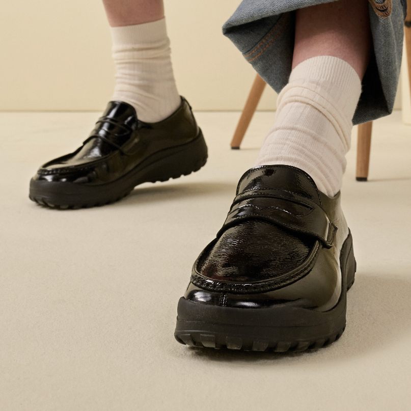 Mocassin Femme Nola Noir verni