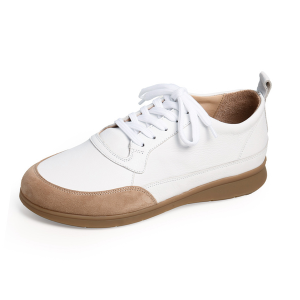 Basket Femme Myrtille Blanc-Beige Basket Femme Myrtille Blanc-Beige