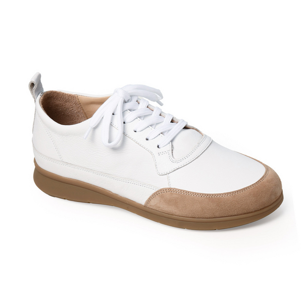 Basket Femme Myrtille Blanc-Beige Basket Femme Myrtille Blanc-Beige