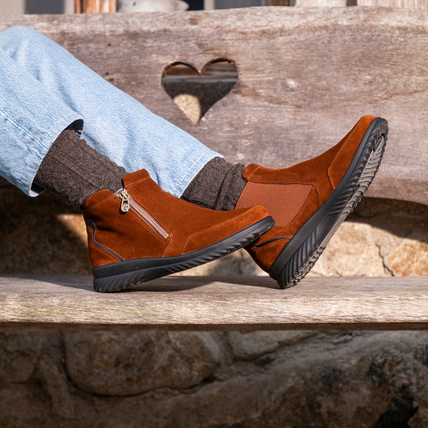 Bottine Femme Haby Cognac