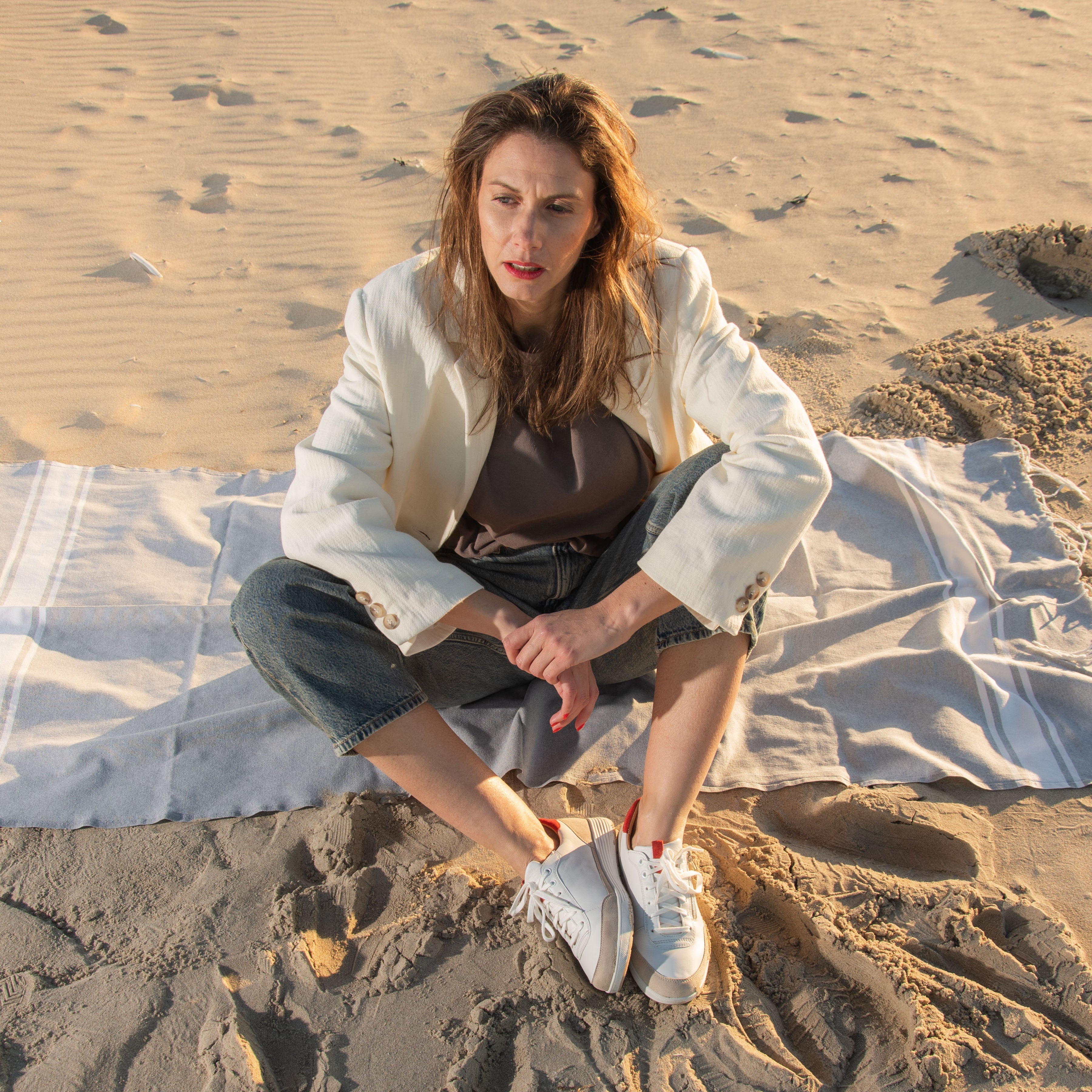 Chaussure à lacets Femme Kenza Gris foncé