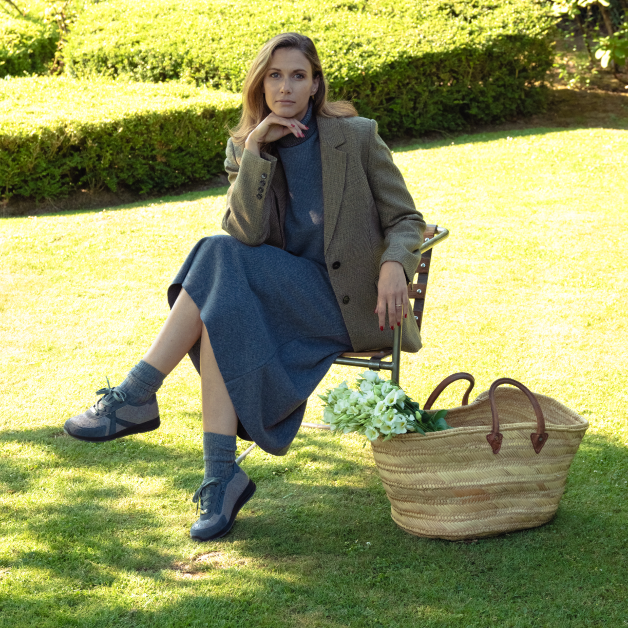 Chaussure à lacets Femme Kioto Gris