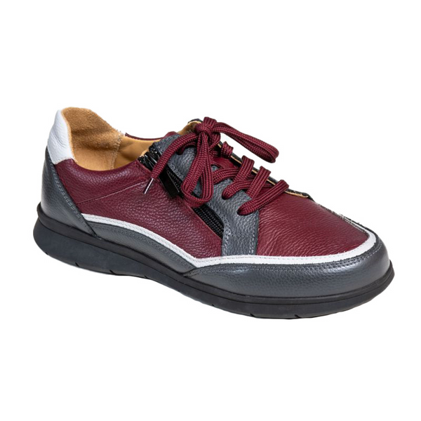 Basket Femme Marie Noir-Bordeaux-Gris Basket Femme Marie Noir-Bordeaux-Gris
