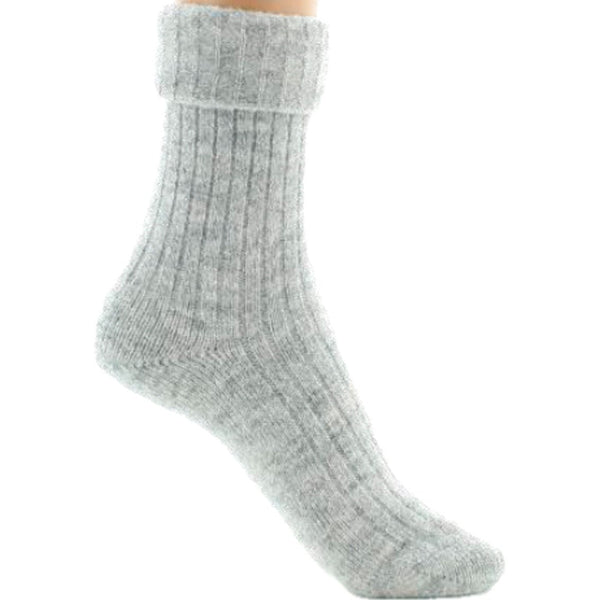 Chaussettes Femme en laine d'alpaga Gris Chaussettes Femme en laine d'alpaga Gris