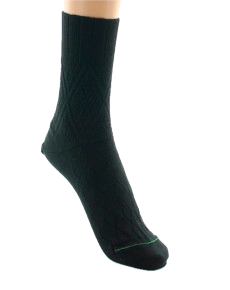 Chaussettes Femmes en laine bio Noir JB Rodde