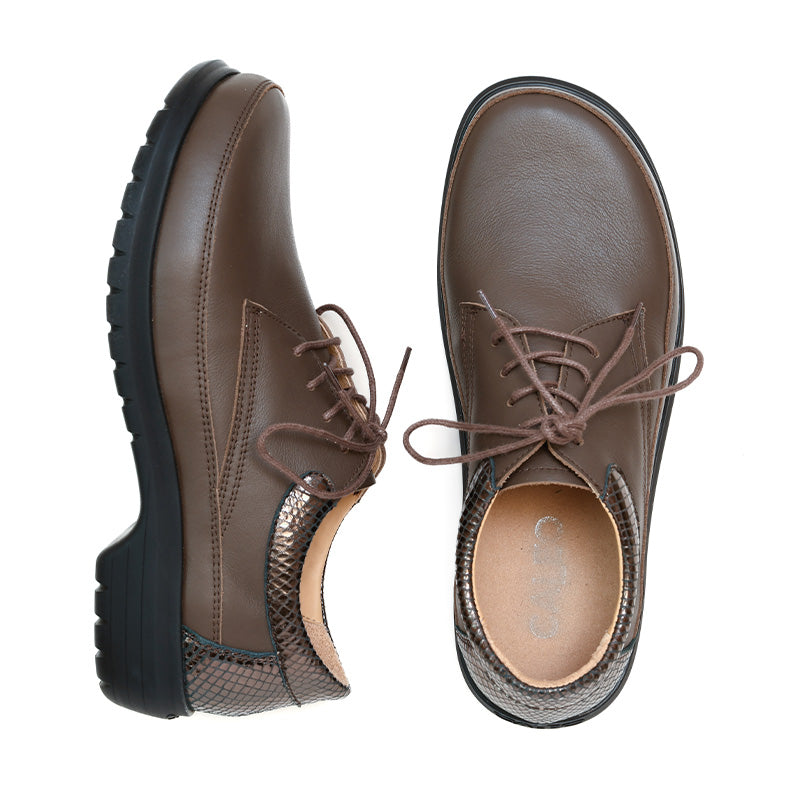 Chaussure à lacets Femme Dune Marron