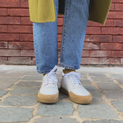 Basket Femme Myrtille Blanc-Beige