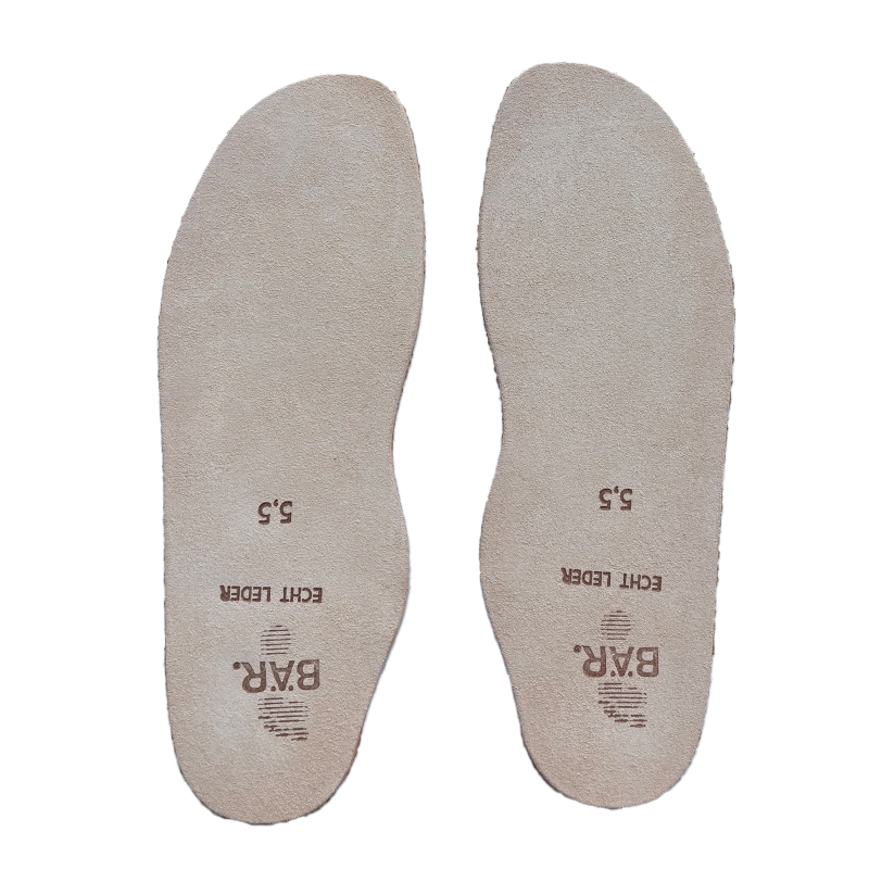 Semelles intérieures en cuir 2 mm forme normale