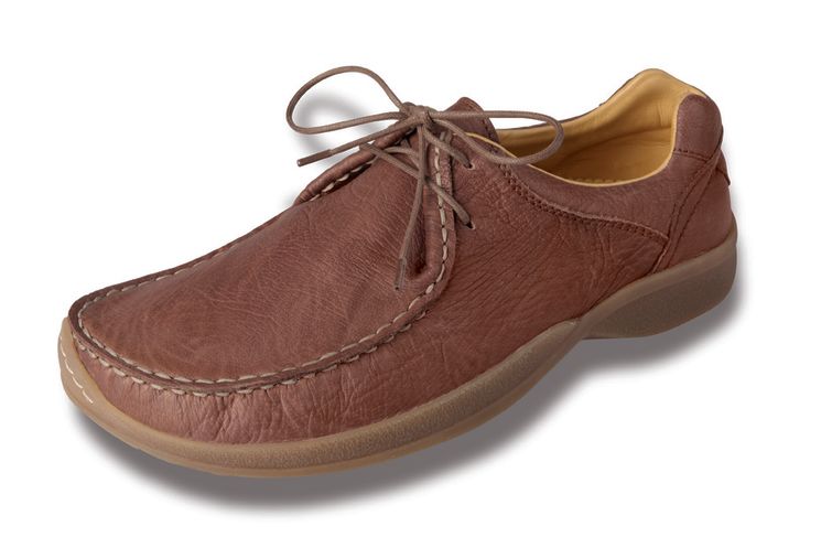 AGNELLO BRUN - Chaussures à lacets uniques pour pieds sensibles12
