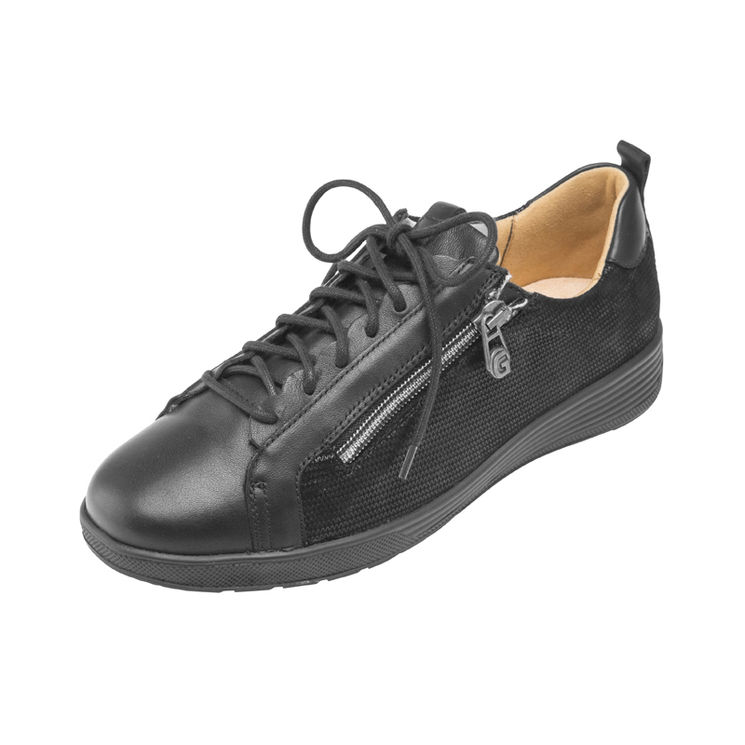 KAOLA NOIR - Chaussures confort à lacets pour Femme 3