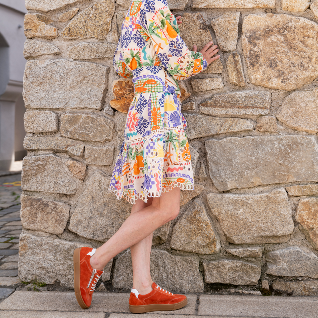 Chaussure à lacets Femme Helene Orange