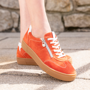 Chaussure à lacets Femme Helene Orange