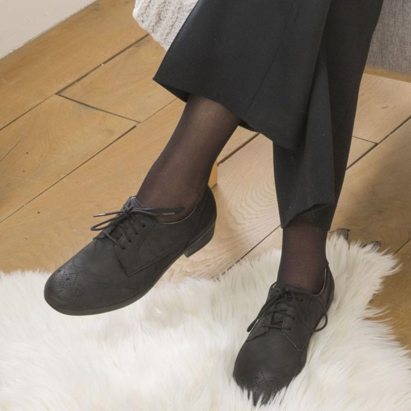 Chaussure à lacets Femme Anaïs Noir