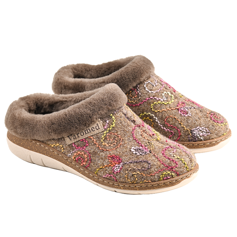 Chausson Femme Lota Brun