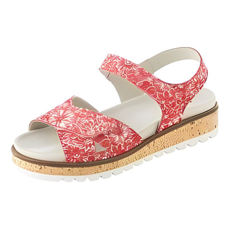 Sandale Femme Yolanda Rouge-Blanc