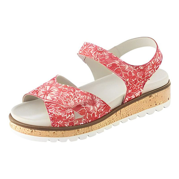 Sandale Femme Yolanda Rouge-Blanc