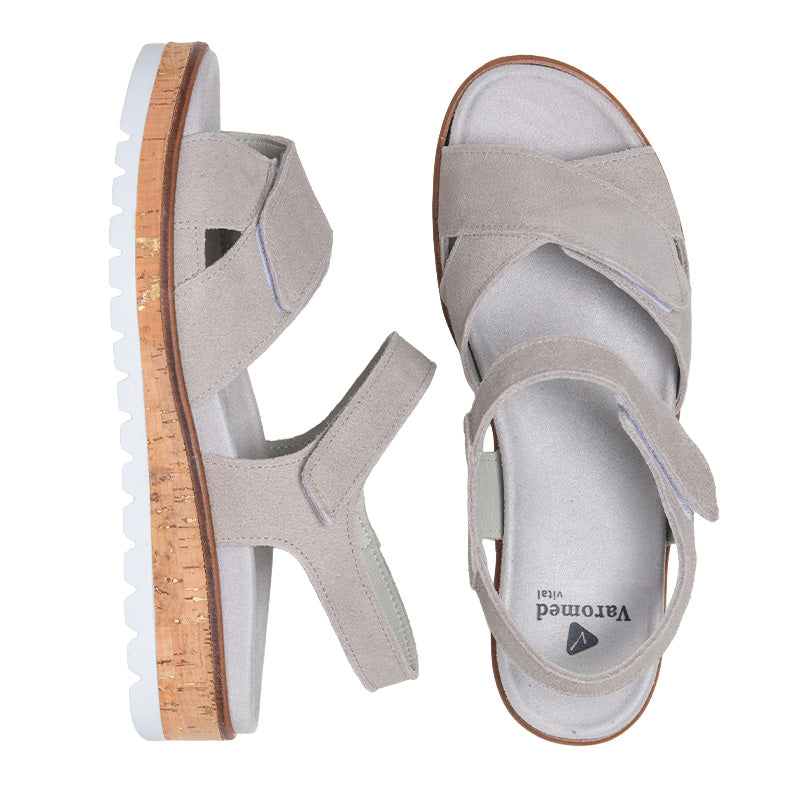 Sandale Femme Yolanda Gris clair