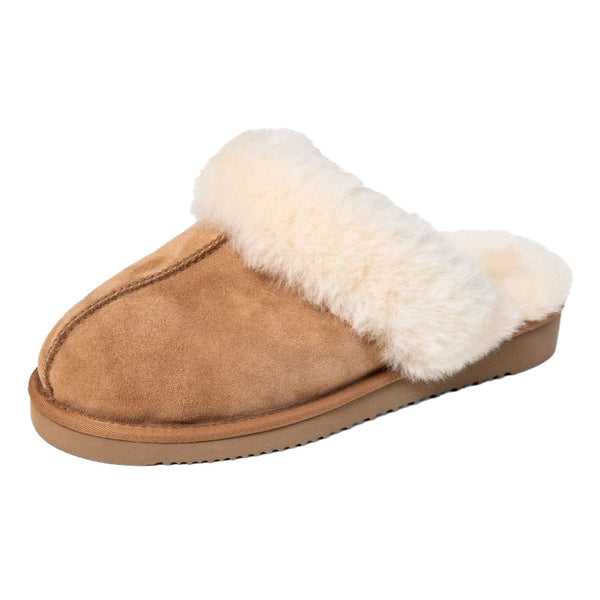 Chausson Femme Luge Marron