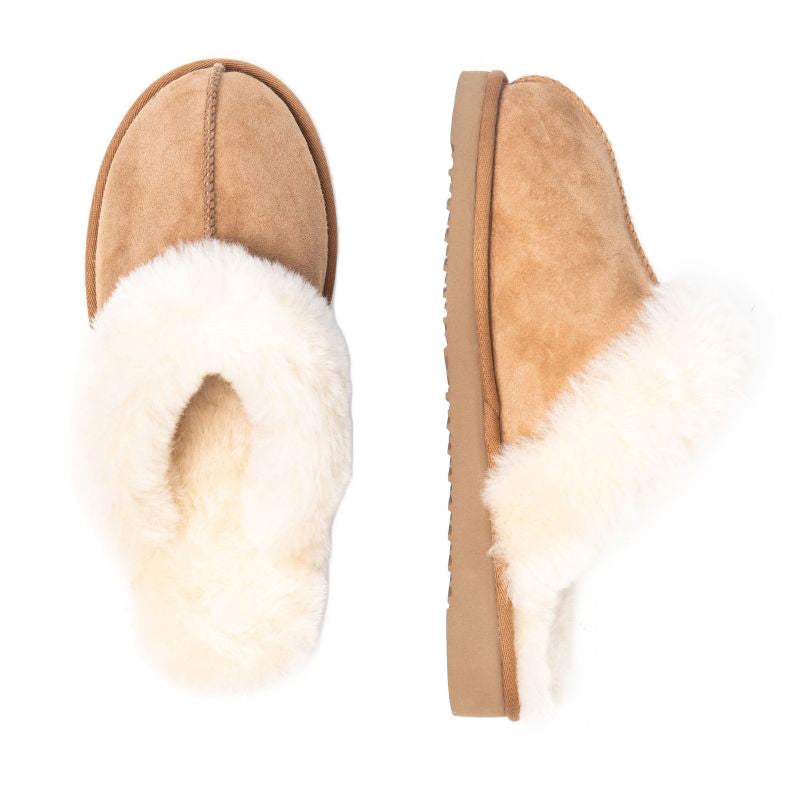 Chausson Femme Luge Marron