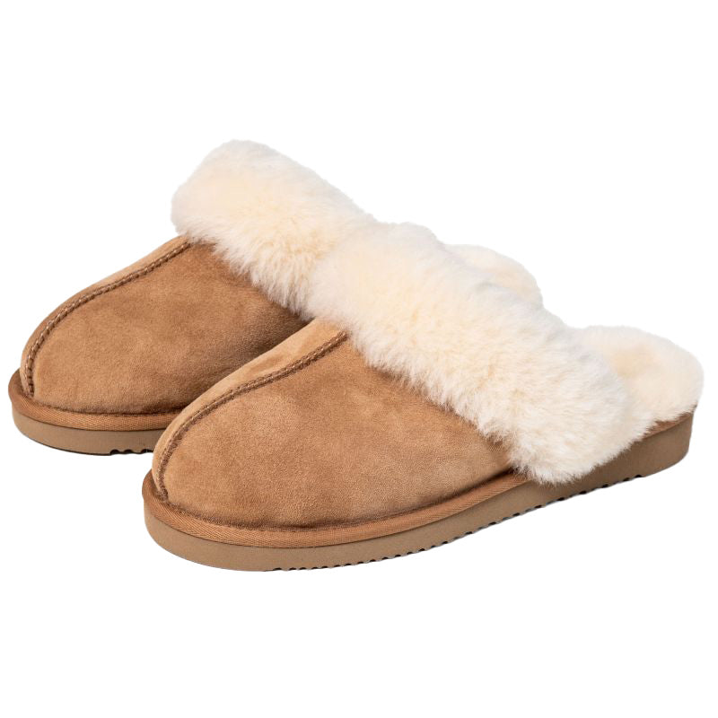 Chausson Femme Luge Marron