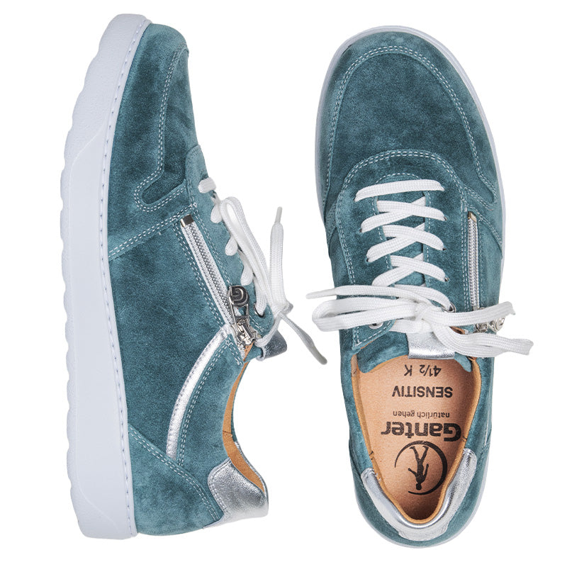Chaussure à lacets Femme Kelly Bleu vert
