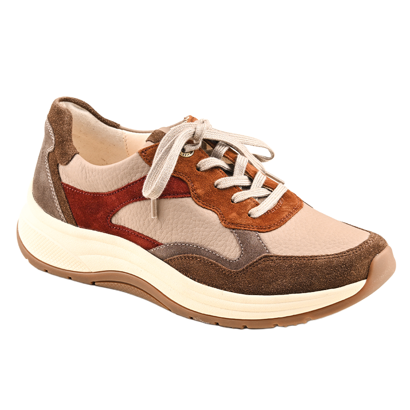 Chaussure à lacets Femme Fly Taupe Multicolore