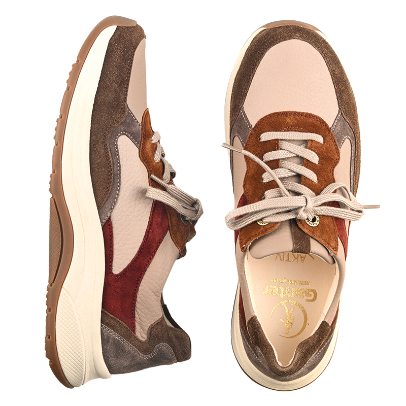 Chaussure à lacets Femme Fly Taupe Multicolore