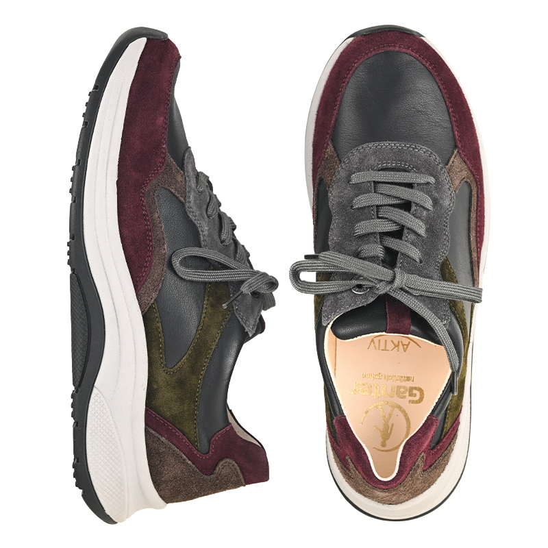 Chaussure à lacets Femme Fly Aubergine Multicolore