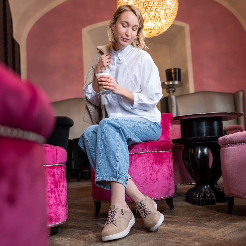 Chaussure à lacets Femme Kelly Taupe