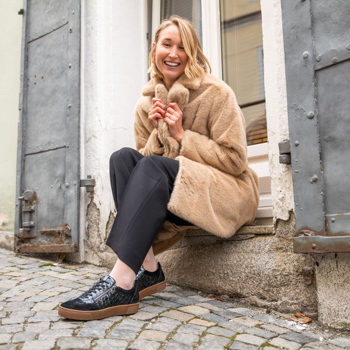 Chaussure à lacets Femme Helene Noir