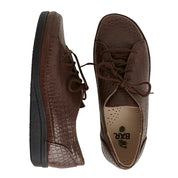 Chaussure à lacets Femme Princesse Espresso croco