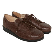 Chaussure à lacets Femme Princesse Espresso croco