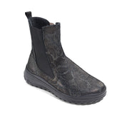 Bottine Femme Mabel Noir serpent