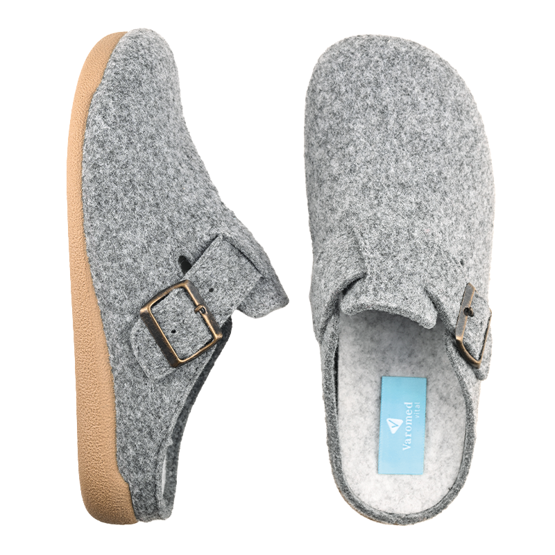 Chausson Femme Adalie Gris clair