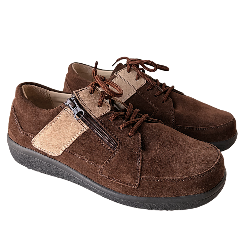 Chaussure à lacets Femme Rose Chocolat